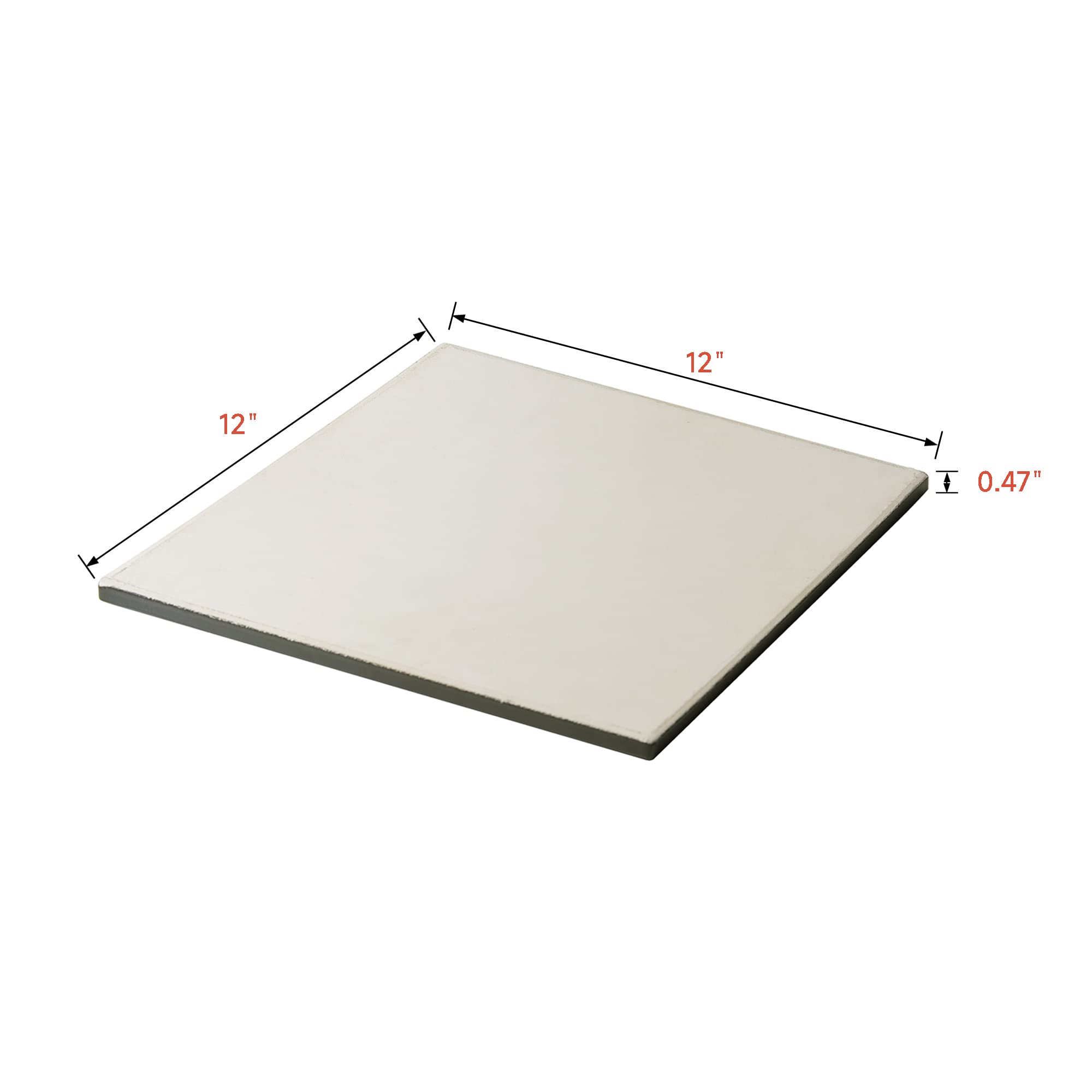 12" Square Double-Sided Pizza Stone for Oven and Grill