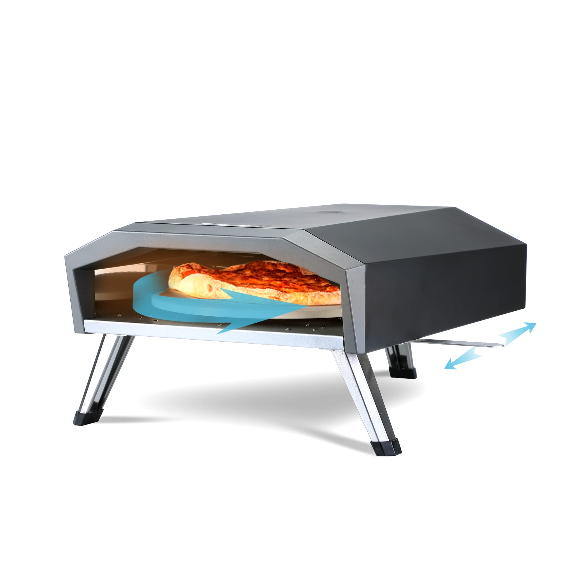 13" Outdoor Gas Pizza Oven - Portable and Rotatable